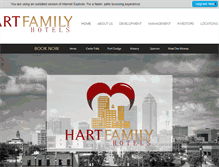 Tablet Screenshot of hartfamilyhotels.com